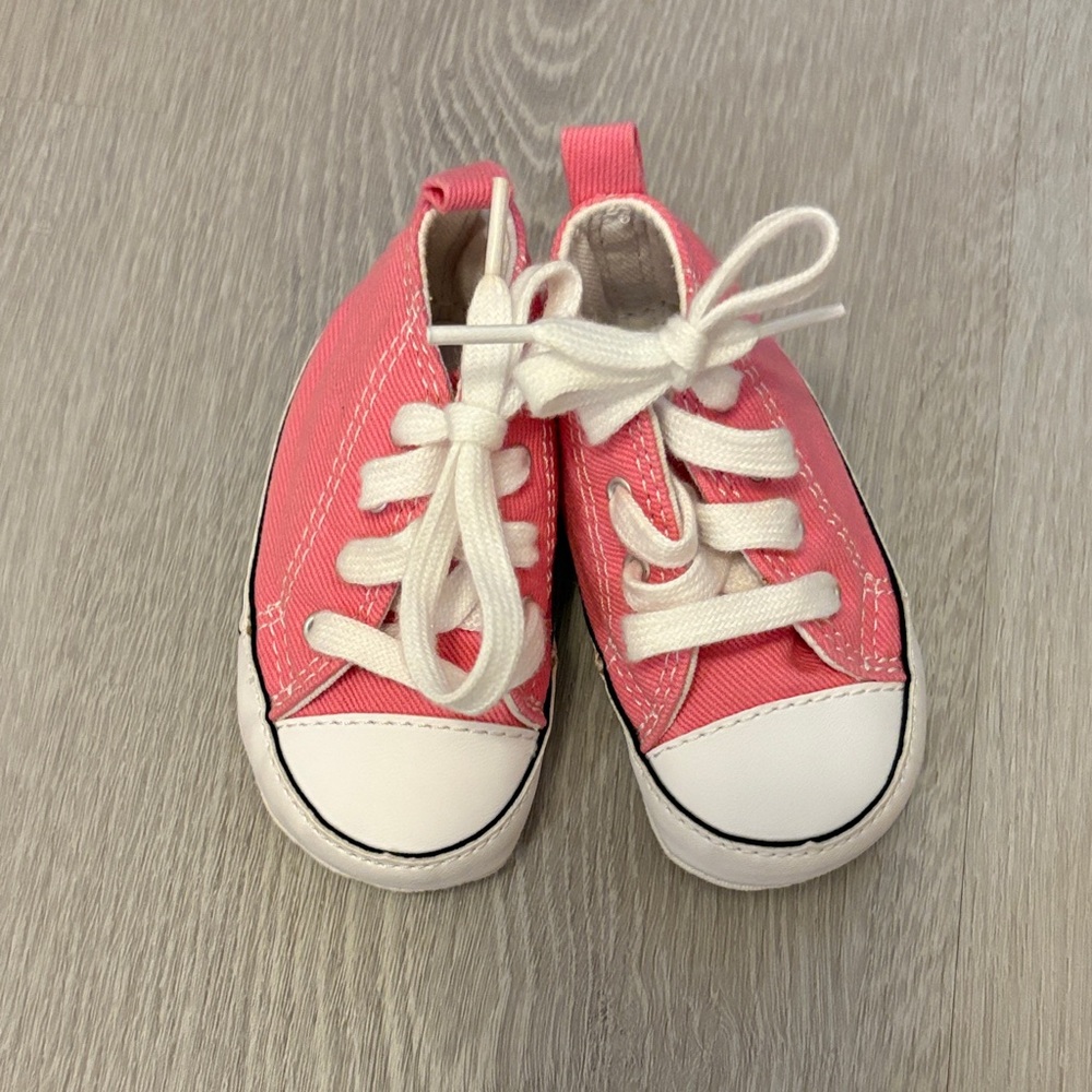 Converse Kids Pink All Star High-Tops - Picture 2 of 2